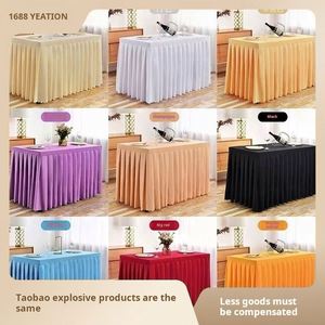 Elegant Pleated Skirt for Exhibitions and Events High Quality <b>Tablecloth</b> for Banquets and Conferences - Product Image 4