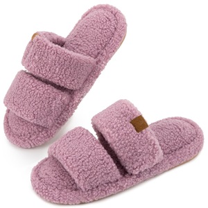 Pantoufles à bout ouvert pour femmes transfrontalières personnalisées pour Amazon coton antidérapant pour l'extérieur pour pantoufles pour l'hiver - Product Image 4