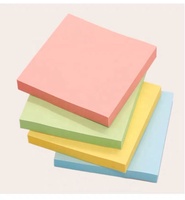 Bloc-notes en papier collant 3 pouces 100 feuilles, bloc-notes de bureau Cube couleurs assorties