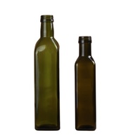 Carré rond 100ml 250ml 500ml 750ml 1000ml vert Marasca verre de cuisson comestible bouteille d'huile d'olive