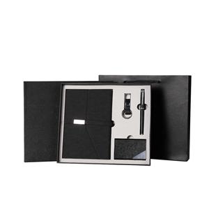 Wholesale PromotionaL Diary Corporate Gift Sets Pen Key Chain Notebook Gift Set A5 Business Office Diary With <b>Name</b> Card Holder - Product Image 5