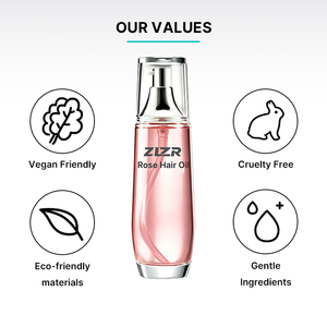 Aceite Capilar de Rosas ZIZR, Vegano, Cruelty Free, Tratamiento Hidratante para el Cabello, Ingredientes Ecológicos y Suaves - Product Image 1