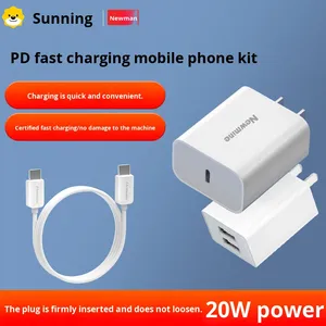 Câble de données multi-ports de type C Newman pour téléphone portable, charge rapide PD 20W, universel, pour <span class=keywords><strong>Honor</strong></span> Mate 20/40/60 Pro/Nova <span class=keywords><strong>7</strong></span> - Product Image 2
