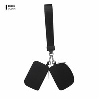 Porte-monnaie et porte-clés en tissu Oxford tendance, lot de 2 mini portefeuilles, porte-cartes, pochette zippée bicolore mignonne pour femme