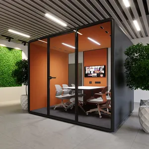Rumah wadah dapat dilepas kapsul apple, rumah kecil kantor, kabin apple dalam ruangan, taman pod kantor