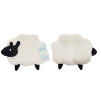 Coussin chauffant micro-ondes micro-ondes en forme de mouton Design mignon Pack de chaleur réutilisable Pack de chaleur de thérapie d'oreiller de graines de lin