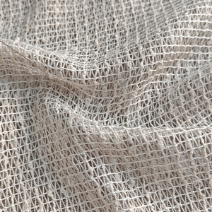 Lujo europeo 100% poliéster tul bordado cortina transparente tela estampado arrugado gasa diseños Blackout dormitorio sala de estar - Product Image 3