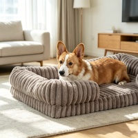Lit pour animaux de compagnie et niche pour chat de luxe, écologique, solide et tendance, tapis chaud d'hiver pour grands chiens et chats, lavable