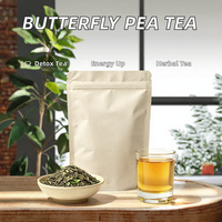 Thé Détoxifiant aux Fleurs de Pois Papillon Naturel, Énergisant, Digestif, Antioxydant, Sachets de Thé Herbal Faits Main de Qualité Supérieure, Emballage Sous Vide