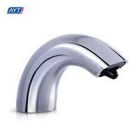 Robinet intelligent Robinet de salle de bain Capteur Robinet monté sur le pont Chrome Ac Electricité et Dc Battery Power Distributeur de savon