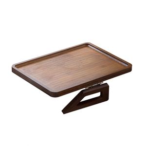 High Quality Square Wooden <b>Sofa</b> Side Tray <b>Bamboo</b> Armrest Custom Logo Wholesale for Promotional Business Gifts Couch Armrest Tray - Product Image 4