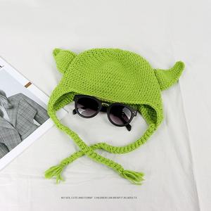 หมวกไหมพรมปิดหูแบบถักลายดาว ** Wars <span class=keywords><strong>Yoda</strong></span> หมวกขนสัตว์สำหรับเด็กและผู้ใหญ่ - Product Image 2