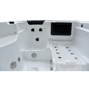 Bain à remous en acrylique durable avec fonction de massage, spa pour la famille, idéal pour les fêtes dans le jardin - Product Image 6