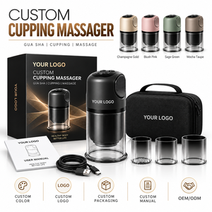 Kit de thérapie par ventouses, appareil de massage électrique <span class=keywords><strong>anti</strong></span>-<span class=keywords><strong>cellulite</strong></span> intelligent pour sculpter le corps, machine de ventouses Hijama avec 3 ventouses - Product Image 2