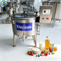 Prix d'usine – Cuve de pasteurisation de lait en lot de 100 L, machine commerciale de pasteurisation de jus, d'œufs et de yaourt à vendre
