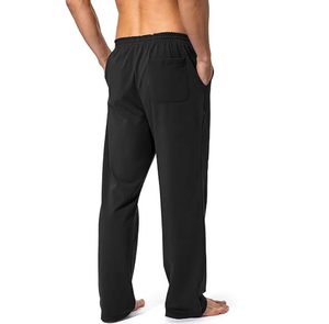 Pantalon de survêtement léger pour homme, coupe droite, avec poches, idéal pour la gym et la détente - Product Image 2