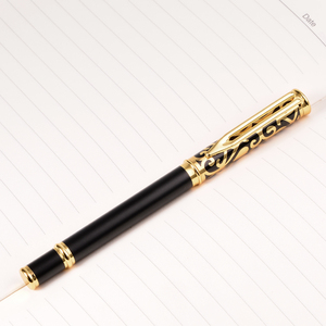 Bolígrafo de Metal de Lujo con Logotipo Personalizado, Bolígrafo de Diseño Hueco con Relieve, Bolígrafos de Gel de Alta Calidad, Regalos Empresariales - Product Image 4