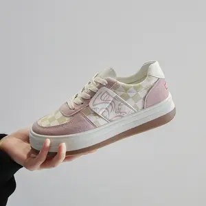 2023 Chinese Style Fashion Platform Female Sports Shoes Pink Casual Women's Running Shoes Fashion Sneakers