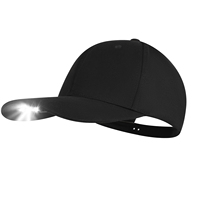 Cappello da Baseball Promozionale alla Moda con Visiera Curva, Logo Digitale Stampato in Acrilico, Luce LED Ricaricabile USB per Corsa Notturna