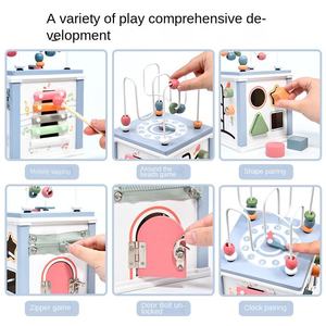 Boîte d'activités Montessori avec perles, jeu d'association de formes multifonctionnel, jouet éducatif précoce pour les tout-petits - Product Image 2