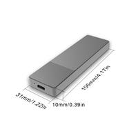 Boîtier M.2 Nvme Ssd 10gbps Usb C Usb3.1 Support de disque dur 2280/ 2230/ 2242/ 2260 Ssd boîtier de disque dur externe