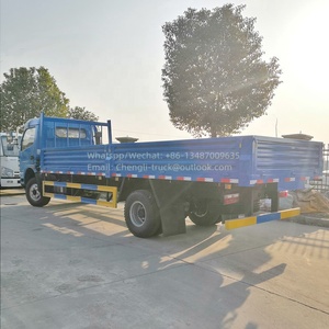Customize Box Size 4x2 Middle Duty <strong>Low</strong> Fence Flat <strong>Bed</strong> 6 Ton 7 Ton diesel Cargo <strong>Truck</strong>