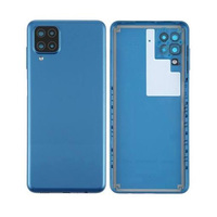 Coque arrière Galaxy A12 avec lentille SM-A125F SM-A127F A12 Nacho, panneau de batterie, cadre de caméra quadruple, boutons de remplacement OEM