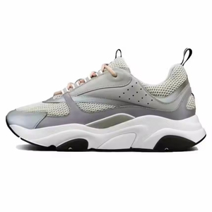 Designer Inspired Retro Chunky Platform <strong>Trainers</strong> <strong>Ladies</strong> Breathable Mesh Genuine Leather Two-tone Non Slip Sole Autumn/Spring - Product Image 4