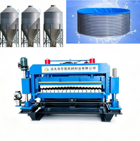 Dalgalı Plaka Tahıl Deposu Oluklu Su Deposu Tahıl Silosu Yapım Makinesi Çelik Silo Panel Rulo Şekillendirme Makinesi