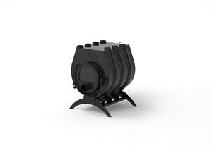 Poêle à granulés de bois/Poêle à bois au design moderne avec plaque plate en fonte - Product Image 4