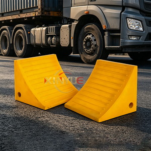 Nouvel embout de roue antidérapant en polyuréthane robuste de 60 tonnes <span class=keywords><strong>pour</strong></span> semi-remorques, camions-citernes, remorques et flottes logistiques – Sûr <span class=keywords><strong>pour</strong></span> le stationnement - Product Image 2