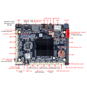 Android13 Allwinner 마더보드 Rk3566 <span class=keywords><strong>DDR</strong></span> 64GB 셀프 서비스 자동 판매기 IoT 터미널 제어용 새로운 온보드 CPU - Product Image 4