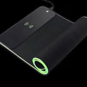 Mousepads led xl xxl 큰 게임 무선 충전기 빈 rgb 마우스 패드