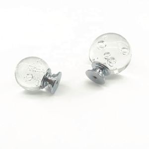 Tiradores y pomos de cristal transparente estilo europeo para muebles, cajones de cocina, cómodas y armarios de villa - Product Image 1