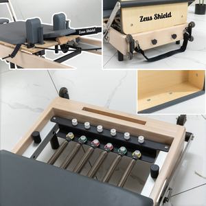 Klasik Tasarım Ticari Meşe Ahşap Pilates Reformer Makinesi Lüks Dayanıklı Yüksek Kaliteli Katlanabilir Taşınabilir Ev Spor Salonu Ekipmanı - Product Image 4