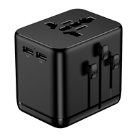Meilleur adaptateur de voyage universel, adaptateur de prise de voyage européenne avec charge rapide PD&QC (1 port USB-A et 3 ports USB-C)