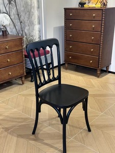Traditional Wood Spindle <b>Back</b> <b>Chair</b> Solid Wood Frame Living Room Furniture Antique Style Home <b>Chair</b> for Hard Floor - Product Image 5