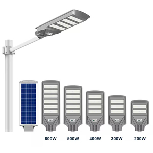 Lampadaire <span class=keywords><strong>solaire</strong></span> <span class=keywords><strong>professionnel</strong></span> tout-en-un 200W 600W IP67 étanche avec capteur radar infrarouge pour l'éclairage des allées - Product Image 2