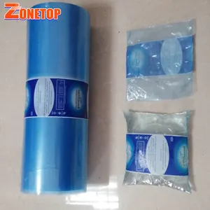 Food Grade Custom Printed Laminated 60 70 80 Micron Packaging PE Plastic Pure Water Sachet Film Rolls