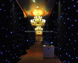 Rideau LED RVB 3-en-1 pleine couleur, contrôle DMX512, en velours ignifuge, pour éclairage de scène, décoration de fond de fête à domicile - Product Image 5