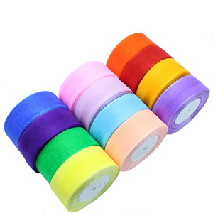 Nastro in Organza di Nylon Trasparente all'Ingrosso in Vari Colori per Decorazioni di Giocattoli - Product Image 6