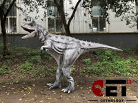 Costume de dinosaure animatronique portatif Carnotaurus marchant CET-DC-CA7 pour spectacles en parcs à thème, aéroports, écoles et garderies