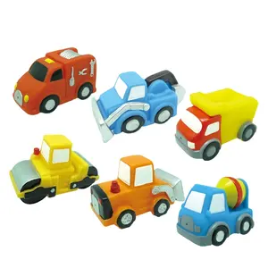 Hot Selling Plastic Vinyl Bath Toys Set Mini Car Boys Toys Squirt Baby Baby Shower Gifts for Kids