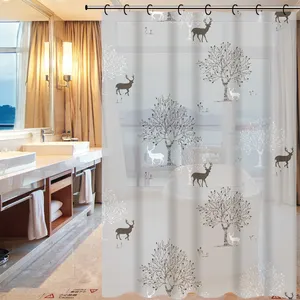 Home Decor Curtain 100% Peva Shower Curtain Liner For Bathroom