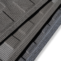Tuiles de toiture métalliques légères à emboîtement avec revêtement en pierre, durables, en acier inoxydable, pour villas