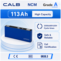 Cellule de batterie CALB 3.7V 113Ah NCM 420Wh, charge rapide, en stock, prête à être expédiée, 2000 cycles, livraison rapide