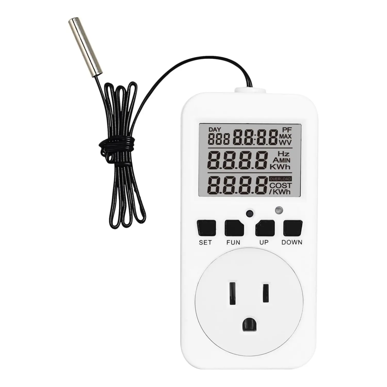 Digital Thermostat Outlet Reptile Temperature Controller Outlet Heating Cooling Control for Incubator Greenhouse Terrarium
