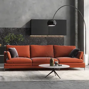 Sofá de alta qualidade com design de couro, moderno, personalizado, seccional, para sala de estar, móveis, novo conjunto de sofá