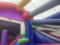 Location de châteaux gonflables sur le thème de la fête foraine, grande roue gonflable commerciale pour enfants et adultes