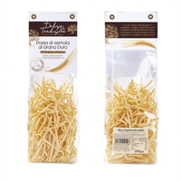 Pâtes Scialatielli Traditionnelles 250g en Blé Dur Non Raffiné, Séchées, en Forme de Brins, Lot de 10 Pièces, Fabriquées en Italie